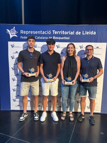 Guardonats Festa del Bàsquet lleidatà